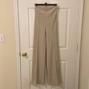 Beige, wide leg fashion nova pants